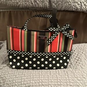 NWOT • Kate Spade purse multi colored & polka dot